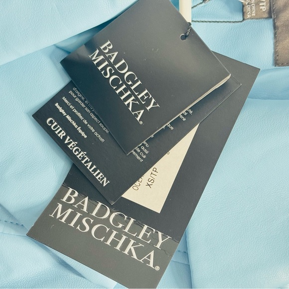 Badgley Mischka Women's Sea Blue Single-Breasted Sleek Cut Trench Coat - XS -NWT - Picture 6 of 10